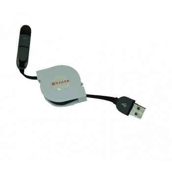 Naceb Cable Micro-USB B Macho - Lightning Macho, 1 Metro, Blanco