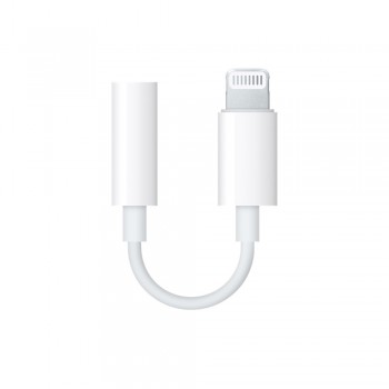 Apple Adaptador Lightning Macho - 3.5mm Hembra, Blanco