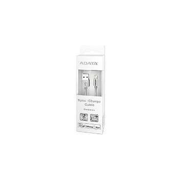 Adata Cable AMFIAL-100CMK-CSV USB A 2.0 Macho - Lightning Macho, 1 Metro, Plata