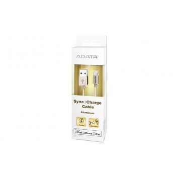 Adata Cable USB 2.0 Macho - Lightning Macho, 1 Metro, Oro