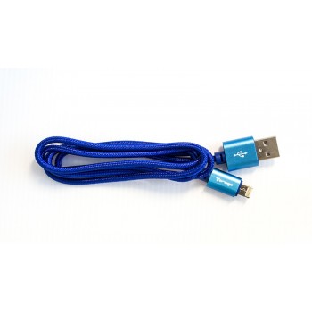 Vorago Cable USB A Macho - Micro USB B/Lightning Macho, 1 Metro, Azul