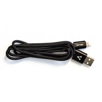 Vorago Cable USB A Macho - Micro USB B/Lightning Macho, 1 Metro, Negro