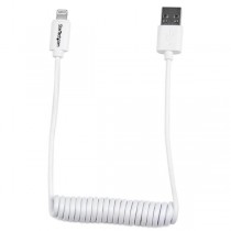 StarTech.com Cable USB A Macho - Lightning Macho, 60cm, Blanco, para iPod/iPhone/iPad