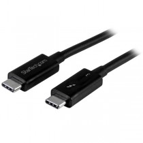 StarTech.com Cable Thunderbolt 3 USB-C (24-pin) Macho, 50cm, Negro - Compatible con Thunderbolt y USB