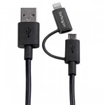 StarTech.com Cable Lightning o micro USB B - USB A, 1 Metro, Negro