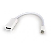 Xtech Adaptador Mini DisplayPort Macho - HDMI Hembra, 15cm, Blanco