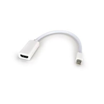 Xtech Adaptador Mini DisplayPort Macho - HDMI Hembra, 15cm, Blanco