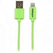 StarTech.com Cable Lightning - USB para iPhone/iPod/iPad, 1 Metro, Verde