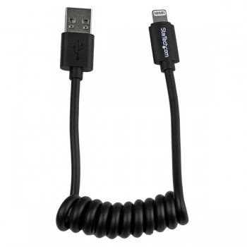 StarTech.com Cable Lightning Macho - USB 2.0 Macho, 30cm, Negro, para iPod/iPad/iPhone 5