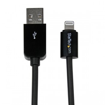 StarTech.com Cable Lightning 8-pin - USB A 2.0, 1 Metro, Negro, para iPod/iPhone/iPad