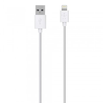 Belkin Cable USB A Macho - Lightning Macho, 1.2 Metros, Blanco