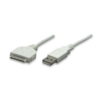 Manhattan Cable iLynk USB 2.0 para iPod/iPhone, 1.2 Metros, Blanco