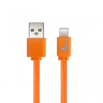 Xtech Cable USB-A Macho - Lightning Macho, 1 Metro, Naranja, para iPhone