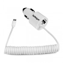 StarTech.com Cargador de Coche Lightning - USB 2.0, 21W, 4.2A, Blanco