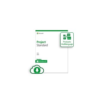 Microsoft Project Standard 2019, 1 PC, Plurilingüe, Windows