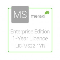 Cisco Meraki Licencia y Soporte Empresarial, 1 Licencia, 1 Año, para MS22