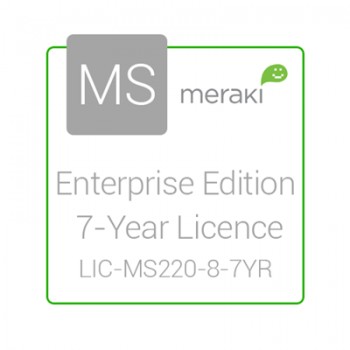 Cisco Meraki Enterprise License and Support, 1 Licencia, 7 Años, para MS220-8