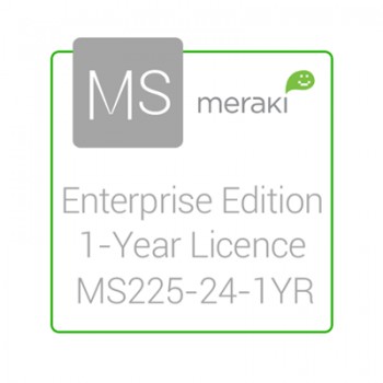 Cisco Meraki Licencia y Soporte Empresarial, 1 Licencia, 1 Año, para MS225-24