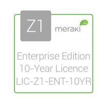 Cisco Meraki Licencia y Soporte Empresarial, 1 Licencia, 10 Años, para Z1