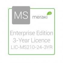 Cisco Meraki Licencia y Soporte Empresarial, 1 Licencia, 3 Años, para MS210-24