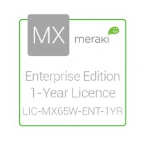 Cisco Meraki Licencia y Soporte Empresarial, 1 Licencia, 1 Año, para MX65W