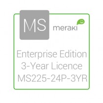 Cisco Meraki Licencia y Soporte Empresarial, 1 Licencia, 3 Años, para MS225-24P