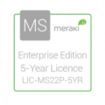 Cisco Meraki Licencia y Soporte Empresarial, 1 Licencia, 5 Años, para MS22P