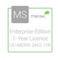 Cisco Meraki Licencia y Soporte Empresarial, 1 Licencia, 1 Año, para MS355-24X2