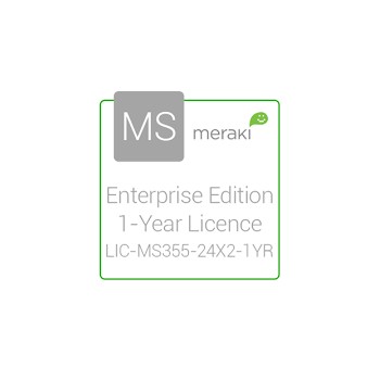 Cisco Meraki Licencia y Soporte Empresarial, 1 Licencia, 1 Año, para MS355-24X2