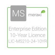 Cisco Meraki Licencia y Soporte Empresarial, 1 Licencia, 10 Años, para MS210-24