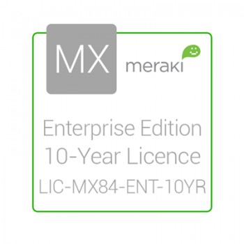 Cisco Meraki Licencia y Soporte Empresarial, 1 Licencia, 10 Años, para MX84