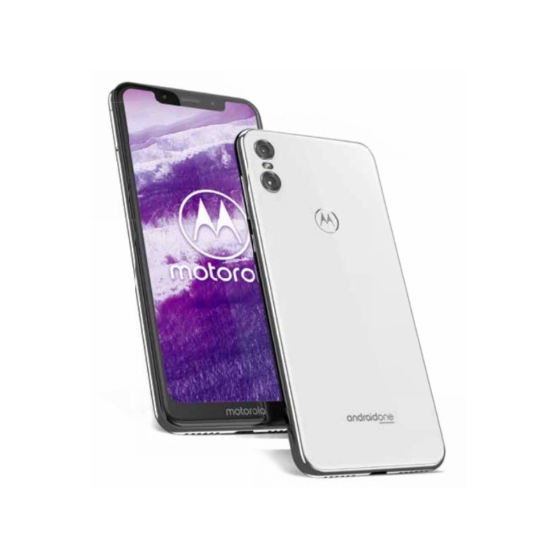 Motorola One - Smartphone Android One (pantalla de 5.9'' ratio 19:9, cámara  dual de 13 MP, 4 GB de RAM, 64 GB, Dual Sim), color blanco [Versión  española] : Motorola: : Electrónica