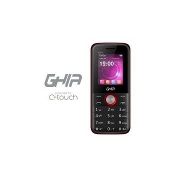 Celular Ghia QG10 1.77'', SIM Doble, Bluetooth, Negro/Rojo