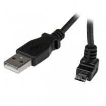 StarTech.com Cable USB 2.0 para Teléfono Móvil, USB A - Micro USB B, Ángulo Hacia Arriba, 1 Metro