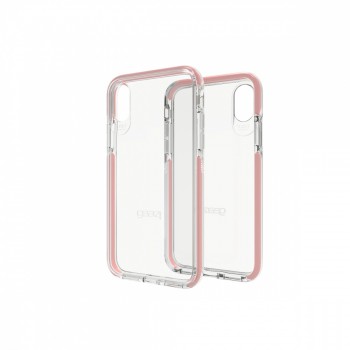 Gear4 Funda de Policarbonato Piccadilly para iPhone X 5.8'', Oro/Rosa