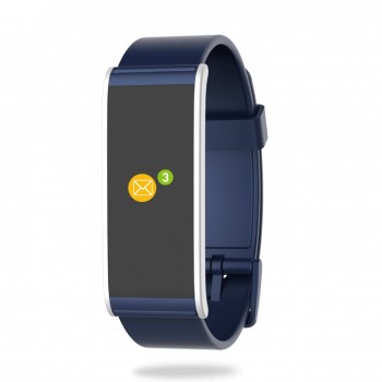 MyKronoz Smartwatch ZeFit4, Touch, Bluetooth 4.0 BLE, Android/iOS, Azul/Plata