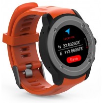 Ghia Smartwatch GAC-141, Touch, Bluetooth 4.0, Android 7.1/iOS 9.3, Negro/Naranja - Resistente al Agua