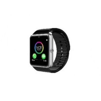 TechZone Smartwatch GISW01, Touch, Bluetooth 3.0, Android/iOS, Negro/Plata