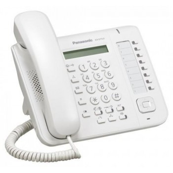 Panasonic Teléfono Alámbrico de 1 Línea KX-DT521X, Digital, Altavoz, Blanco