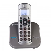 Steren Teléfono Inalámbrico DECT TEL-2414, 1 Auricular, Altavoz, Plata