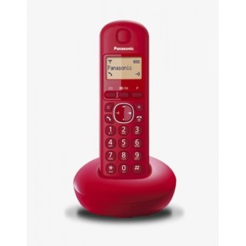 Panasonic Teléfono Inalámbrico KX-TGB210JTR, DECT, Rojo