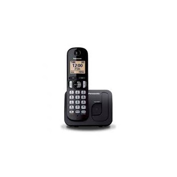 Panasonic Teléfono Inalámbrico DECT KX-TGC210B, Altavoz, 1 Auricular, 1 Línea, Negro