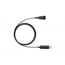 Jabra Cable USB Link 230, para Jabra QD, Negro