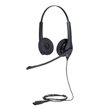 Jabra Diadema BIZ 1500 Duo QD, Alámbrico, Supraaural, Negro