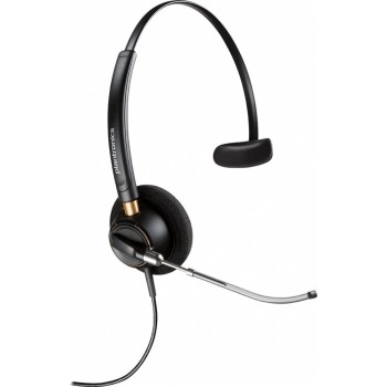 Plantronics Audífono Monoaural EncorePro 510 con Tubo de Voz, Alámbrico, Negro