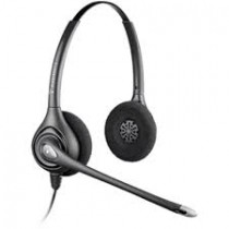 Plantronics Audífono HW261N SupraPlus Binaural Banda Ancha, Alámbrico, Gris