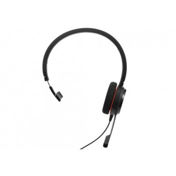 Jabra Monoaural Evolve 20 MS , Alámbrico, USB, Negro