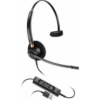 Plantronics Audífonos EncorePro HW515, Alámbrico, USB, Negro