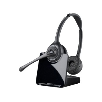 Plantronics Headset CS520 con Descolgador HL10, Inalámbrico, DECT 6.0, Negro