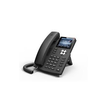 Fanvil Teléfono IP X1P de 2 Líneas, Conferencia de 3 Vías, Negro